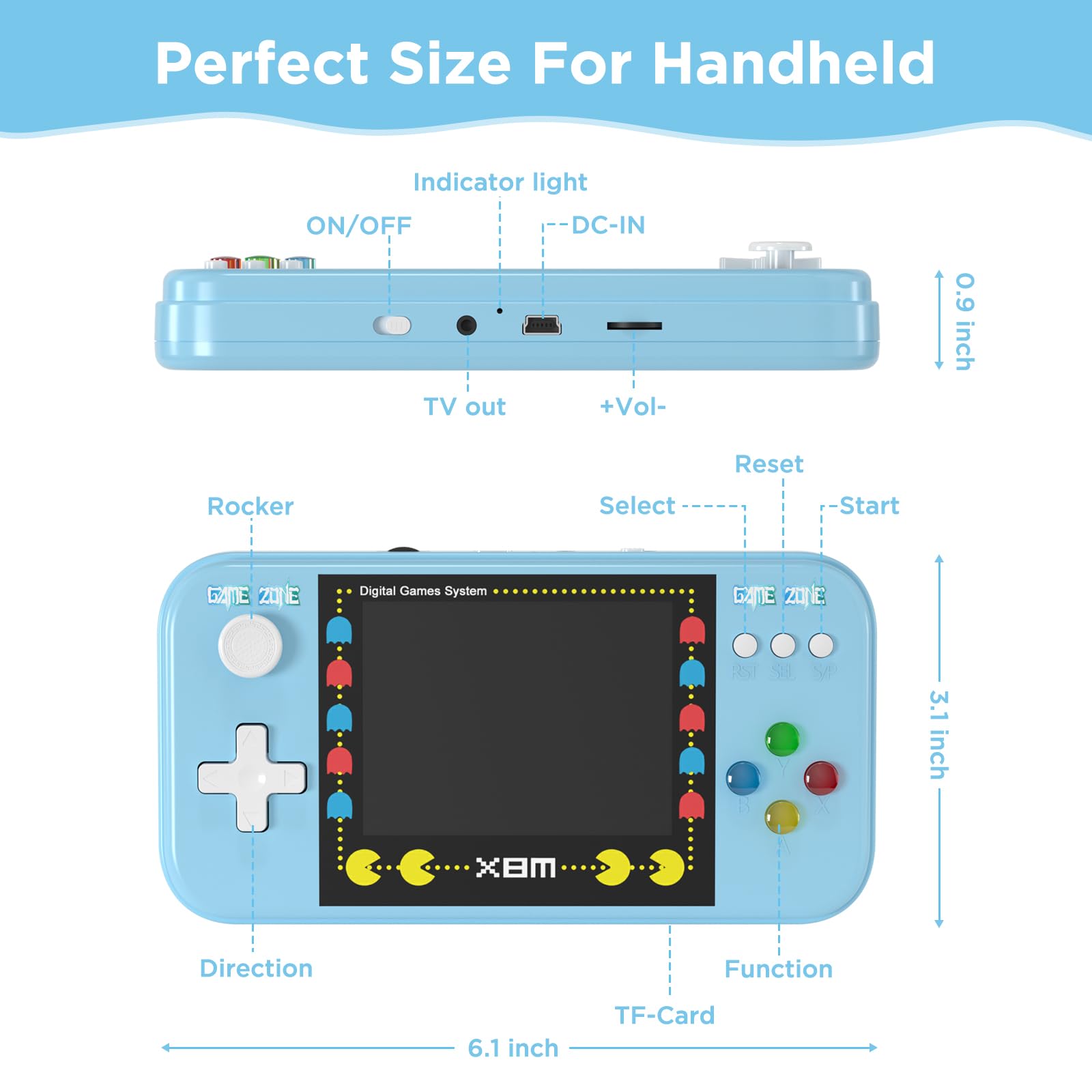 Owenbo 860mAh battery supports several hours of portable play outdoors