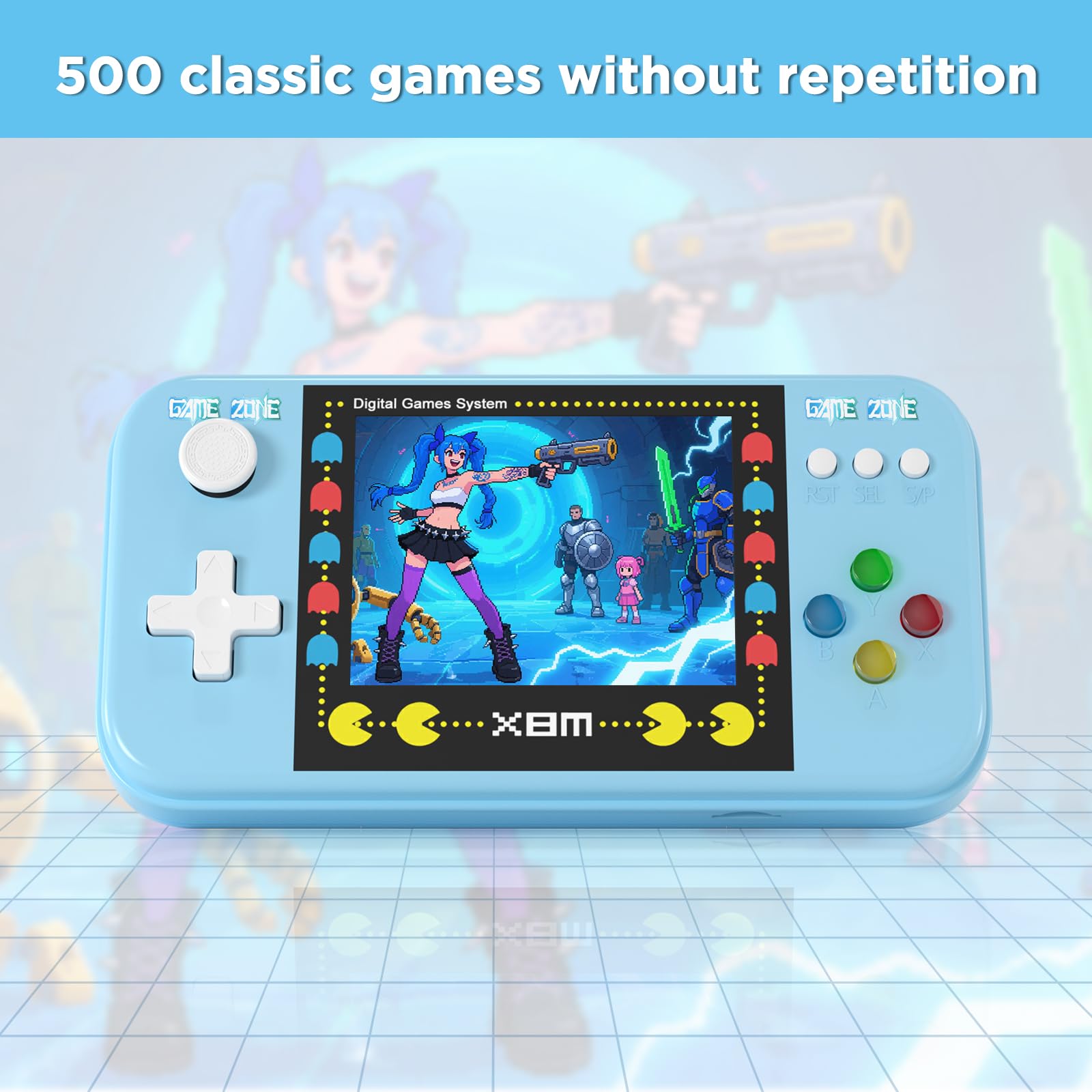 Owenbo handheld arcade-style body with ergonomic grip for comfortable sessions