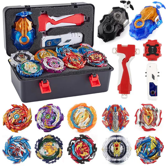 Owenkelng Bey Battle Top Set ready for action, durable tops for long-lasting play sessions.