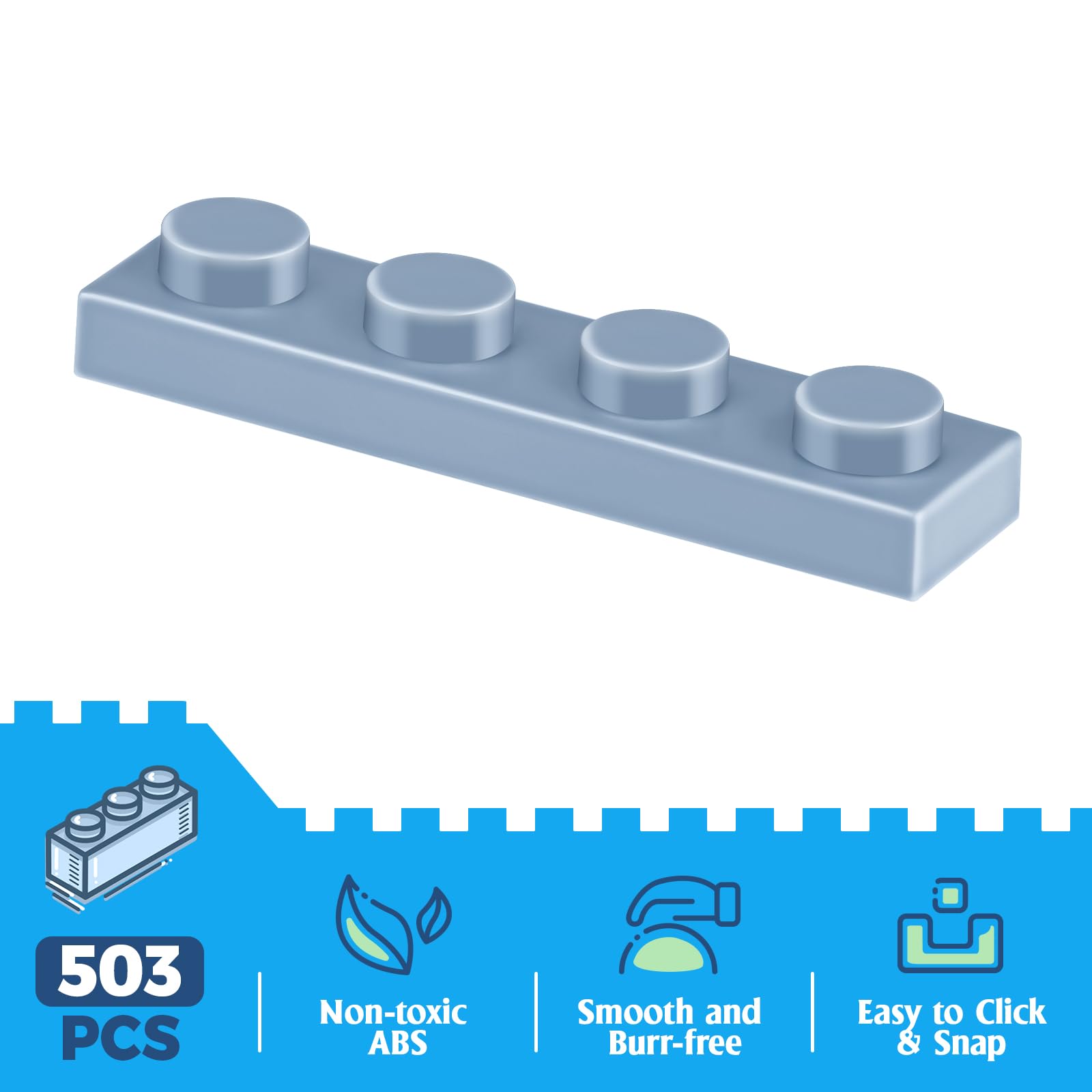OWNONE 1 non-toxic ABS blocks with precise molds for safe play