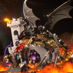 OWNONE Dragon Building Set featuring a fire-breathing dragon for epic battles and storytelling