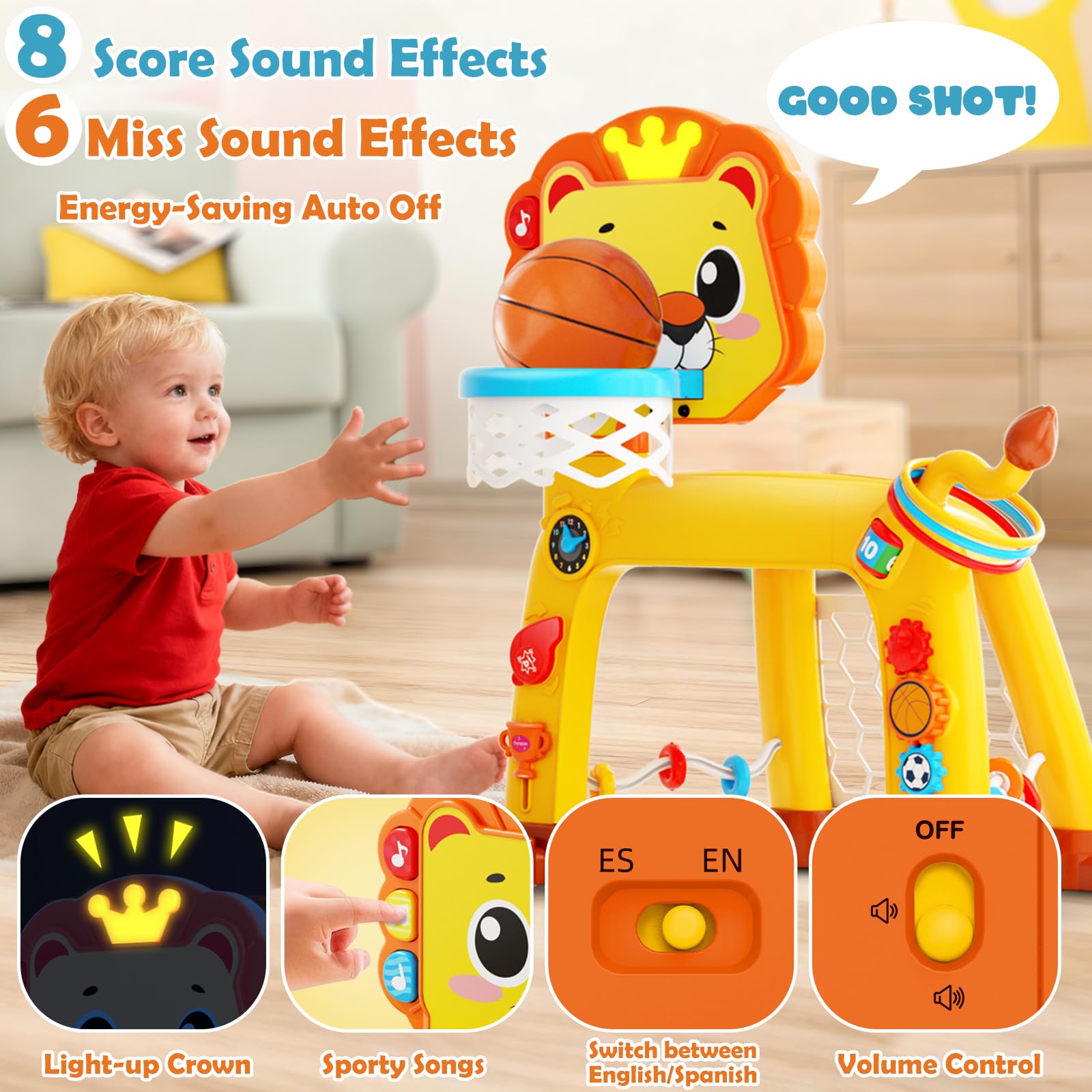 OWNONE interactive hoop with gears and numbers builds finger dexterity.