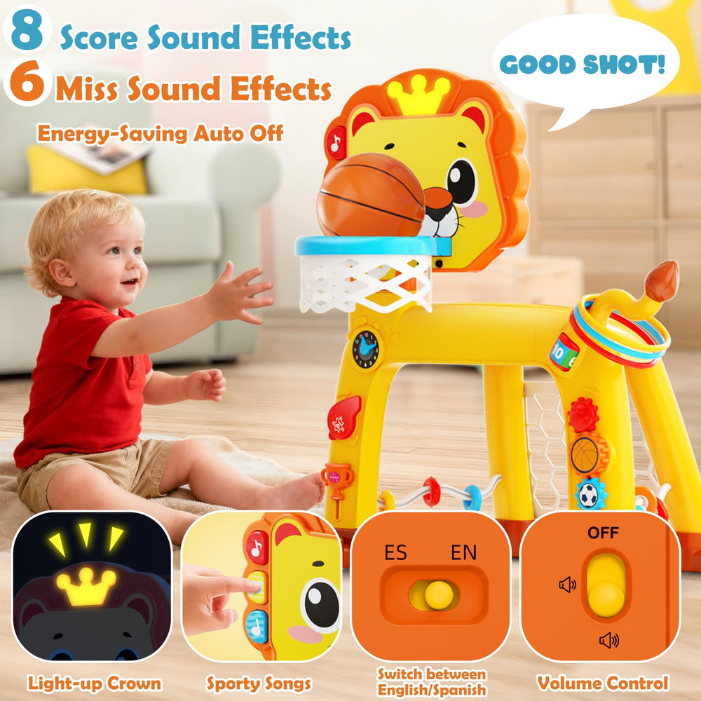 OWNONE interactive hoop with gears and numbers builds finger dexterity.