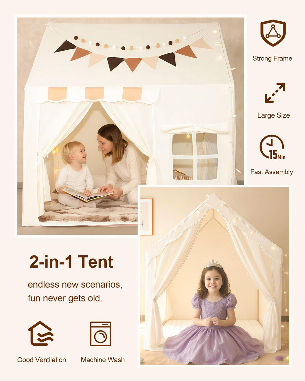 OWZEE gift-box packaging makes the tent an appealing present.