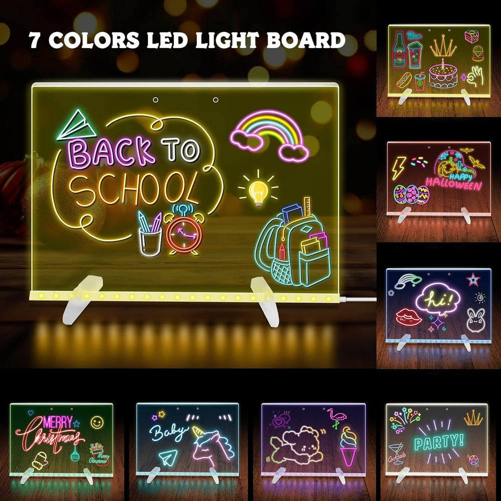 Board in four lighting modes: static, jump, flash, fade for dynamic drawings