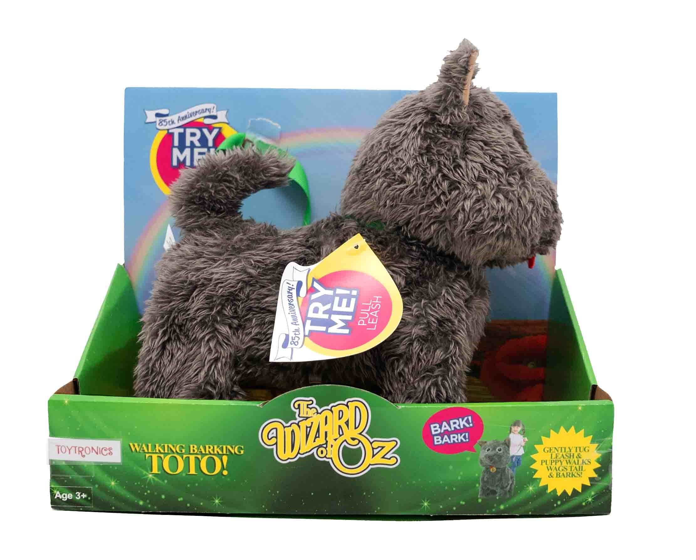 OZ 125th Anniversary Walking Toto front view, interactive plush toy for kids and collectors.
