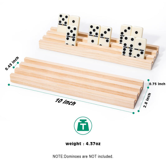 OZFRHO domino holders with three slanted slots for easy setup.