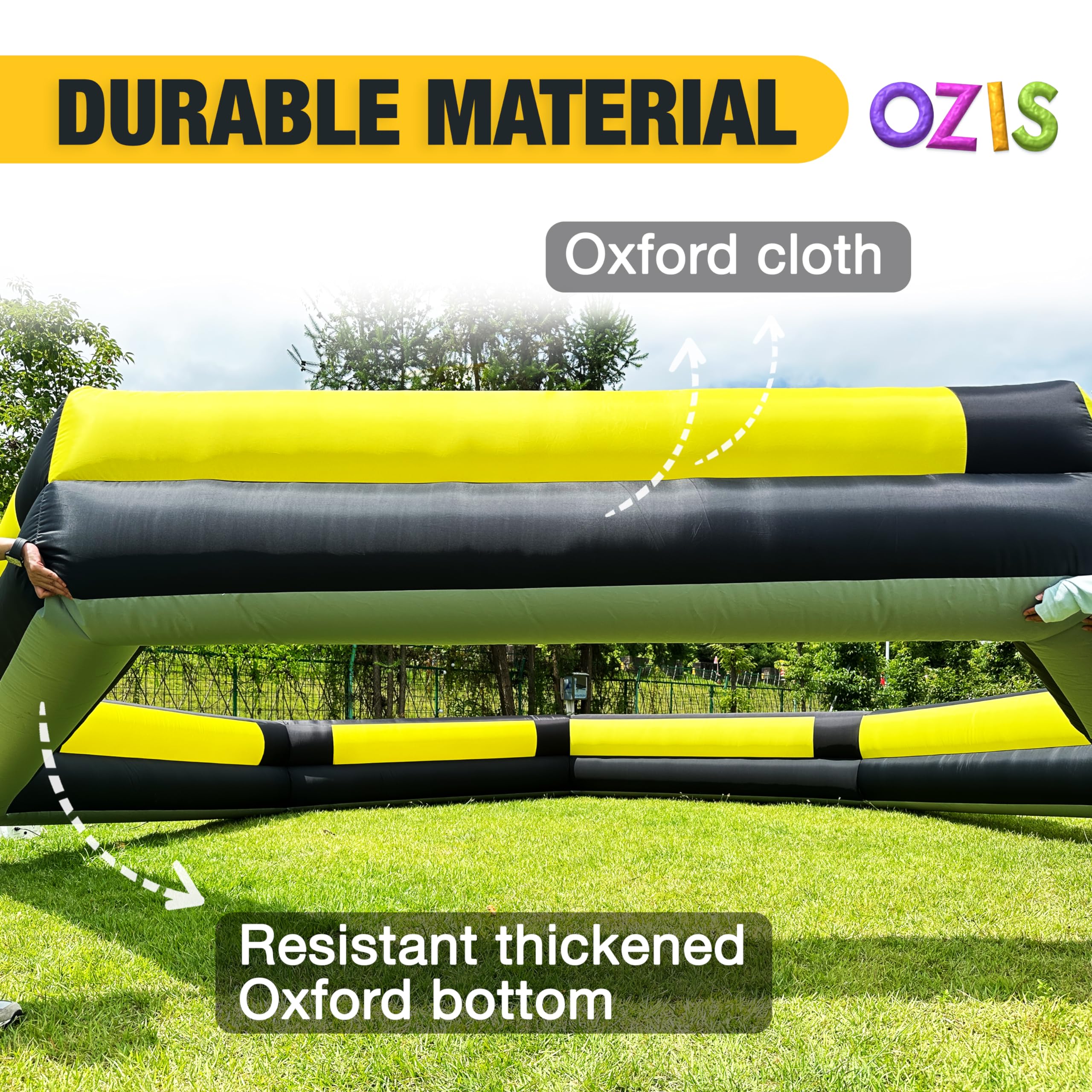 OZIS Gaga Ball Pit 15ft D-rings base keep it stable.