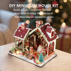 OZJAY Warm Christmas Lodge wood accents enhance realistic finish.