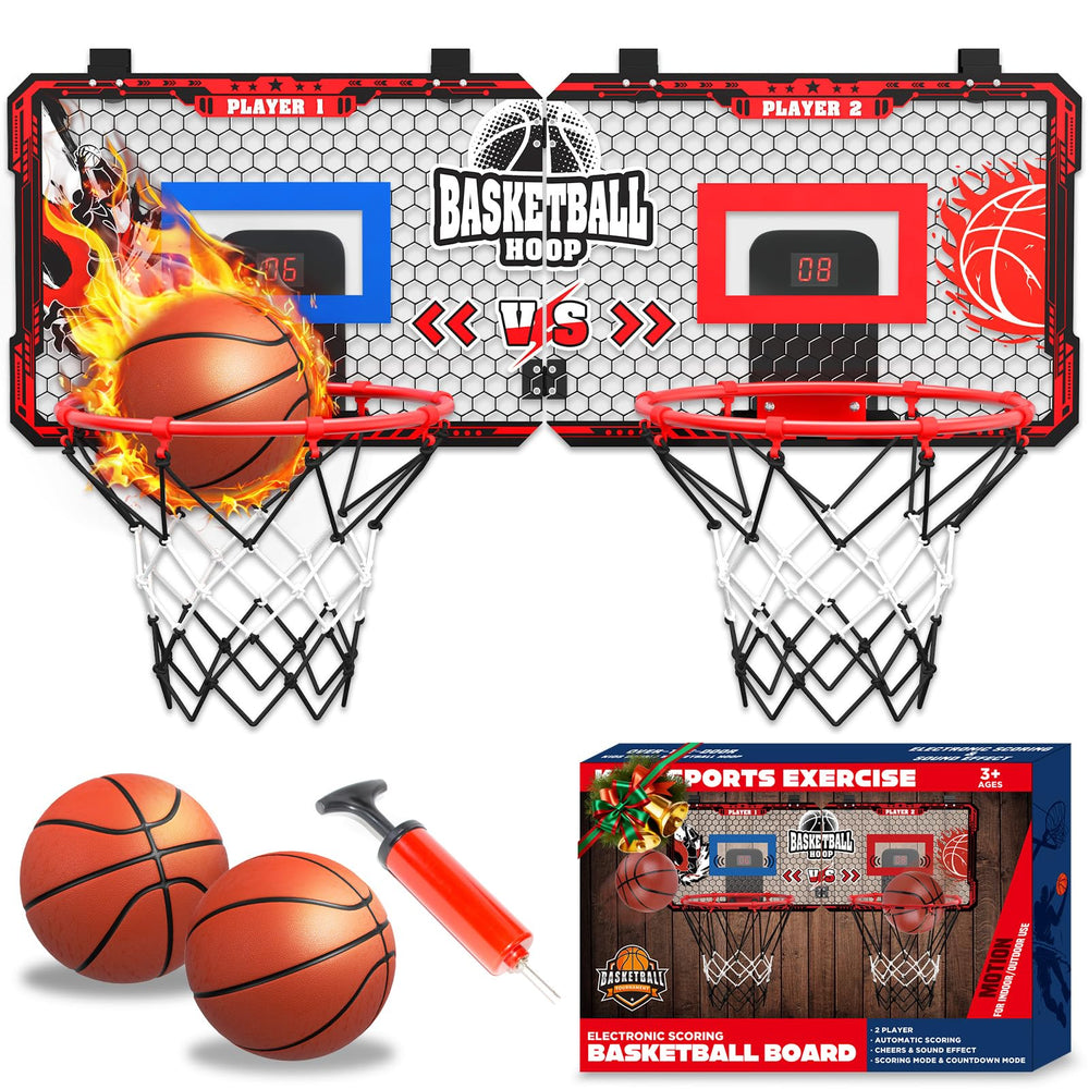 OZMI Double Player Hoop door setup for quick home play
