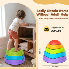 OZMI stepping stones guide kids through a kid-friendly obstacle course.