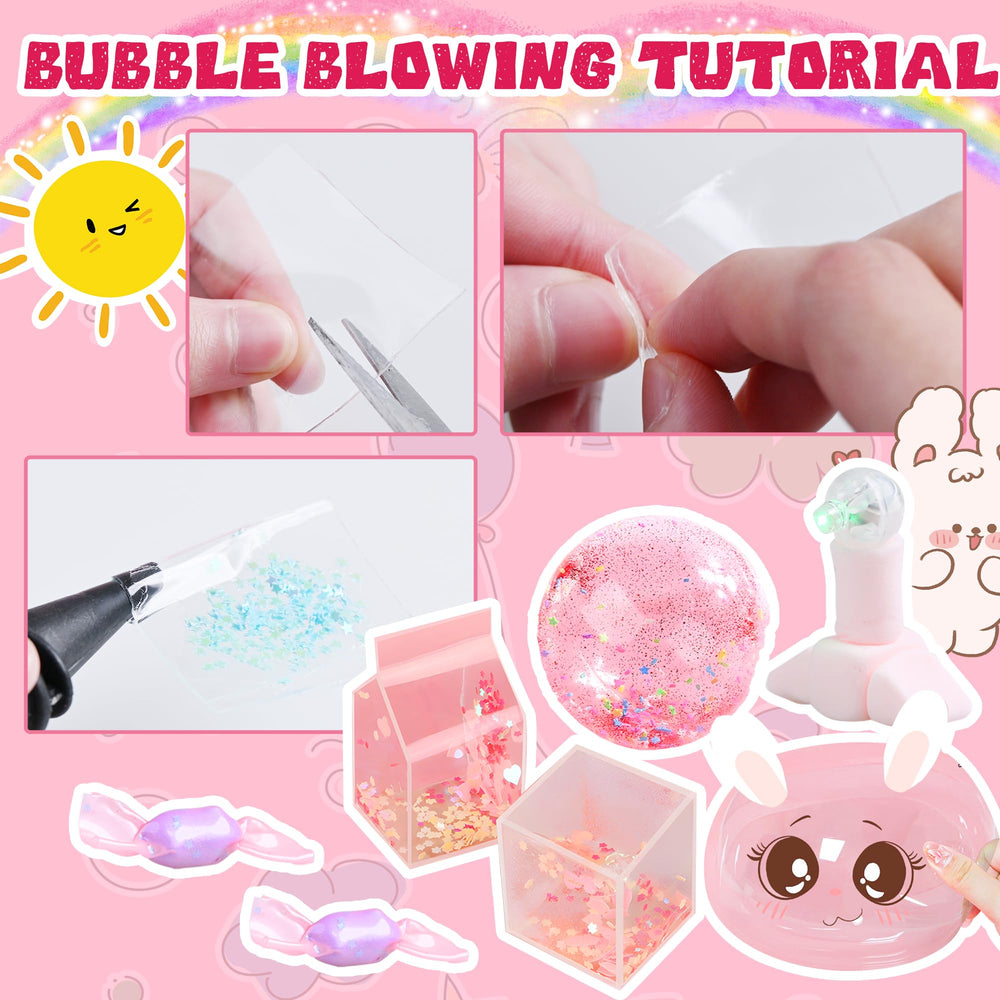 pa selection Nano Tape Bubble Kit glitter packs boost colorful crafts