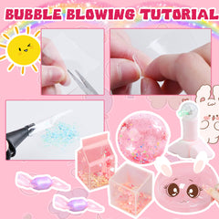 pa selection Nano Tape Bubble Kit glitter packs boost colorful crafts