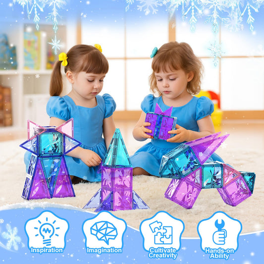 Paaxido Diamond Magnetic Tiles in vibrant colors support creative builds and early STEM exploration.