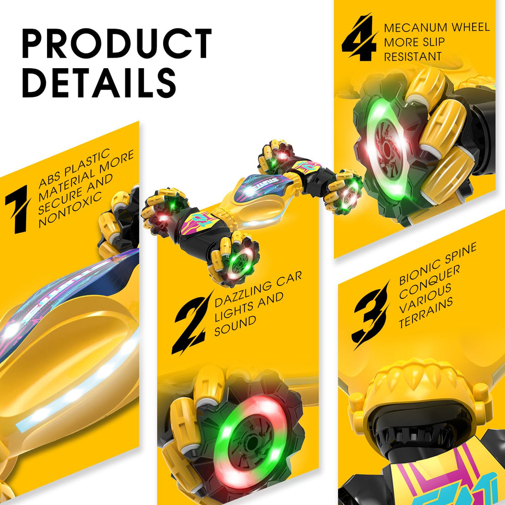 Paaxido Gesture RC Car dual-battery pack enabling longer play sessions