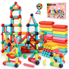 Paaxido magnetic blocks create colorful structures, boosting spatial thinking during creative play.