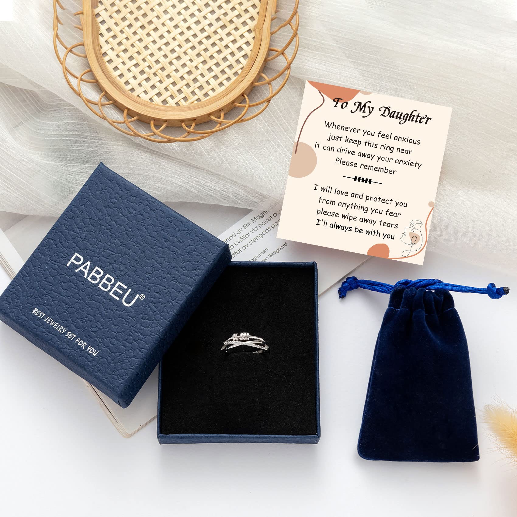 PABBEU To My Daughter gift box packaging with card