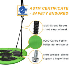 PACEARTH upgraded braided ropes ensure secure, long-lasting suspension