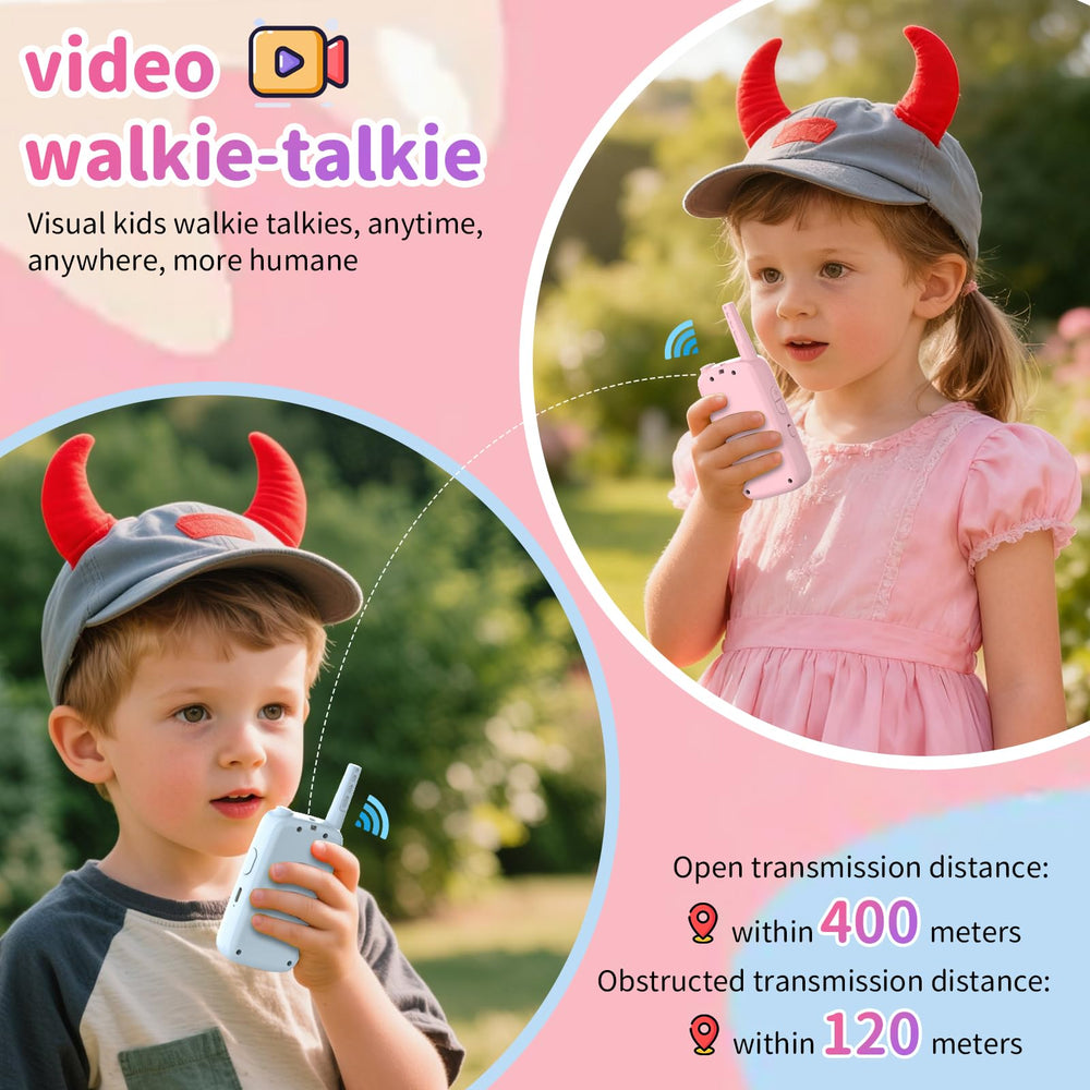 PADJYYUSZ walkie talkie used outdoors during a family hike demonstrating range