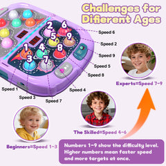 Pafolo Whack Game Mole 54 levels offer extended challenge and focus practice.