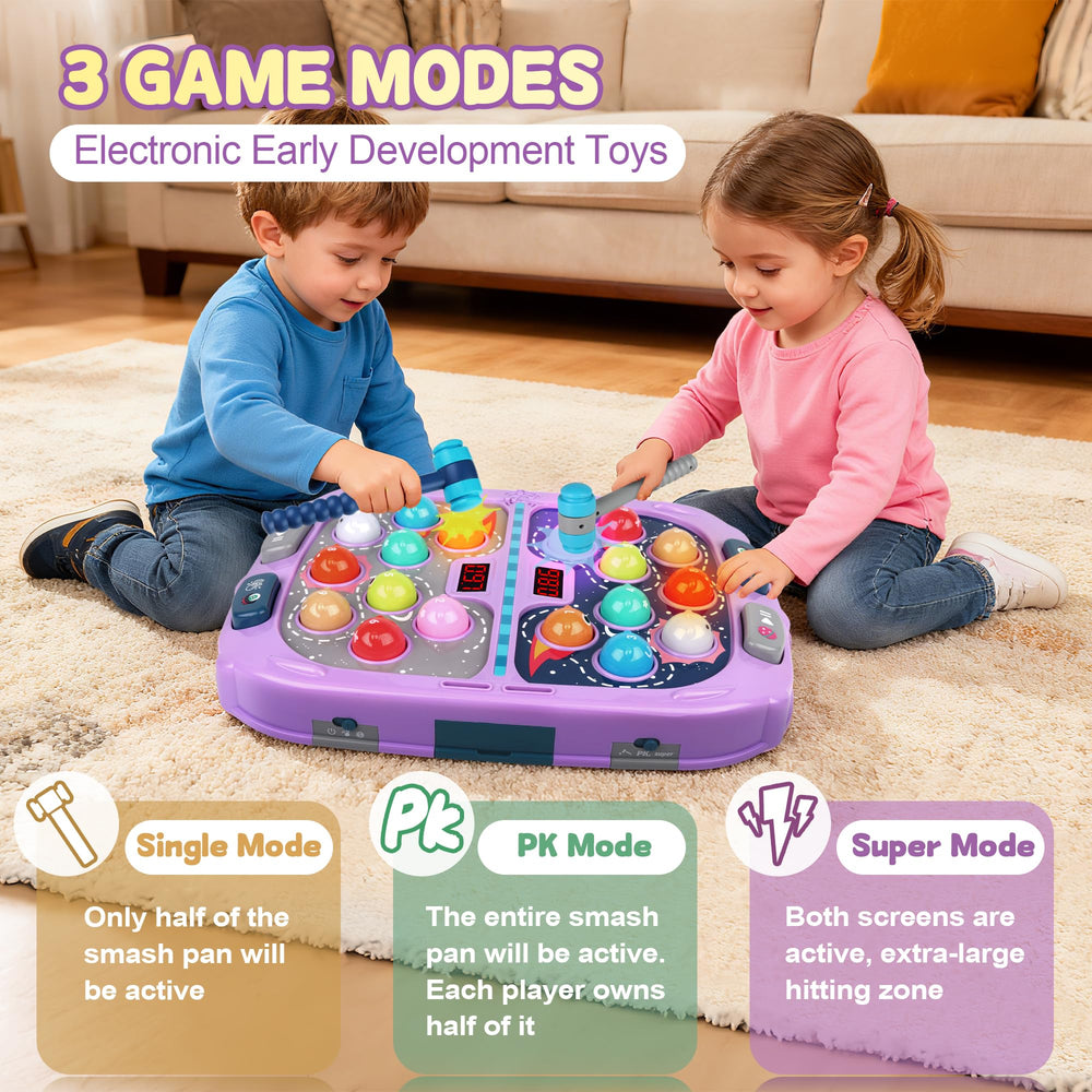 Pafolo Whack Game Mole 9-speed dial supports gradual skill growth.