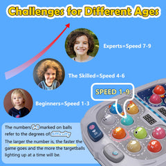 Pafolo Whack Game Mole nine-speed settings adapt to skill.