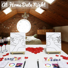 PAILIM rose petals romantic moment with painting activity for intimate at‑home date night