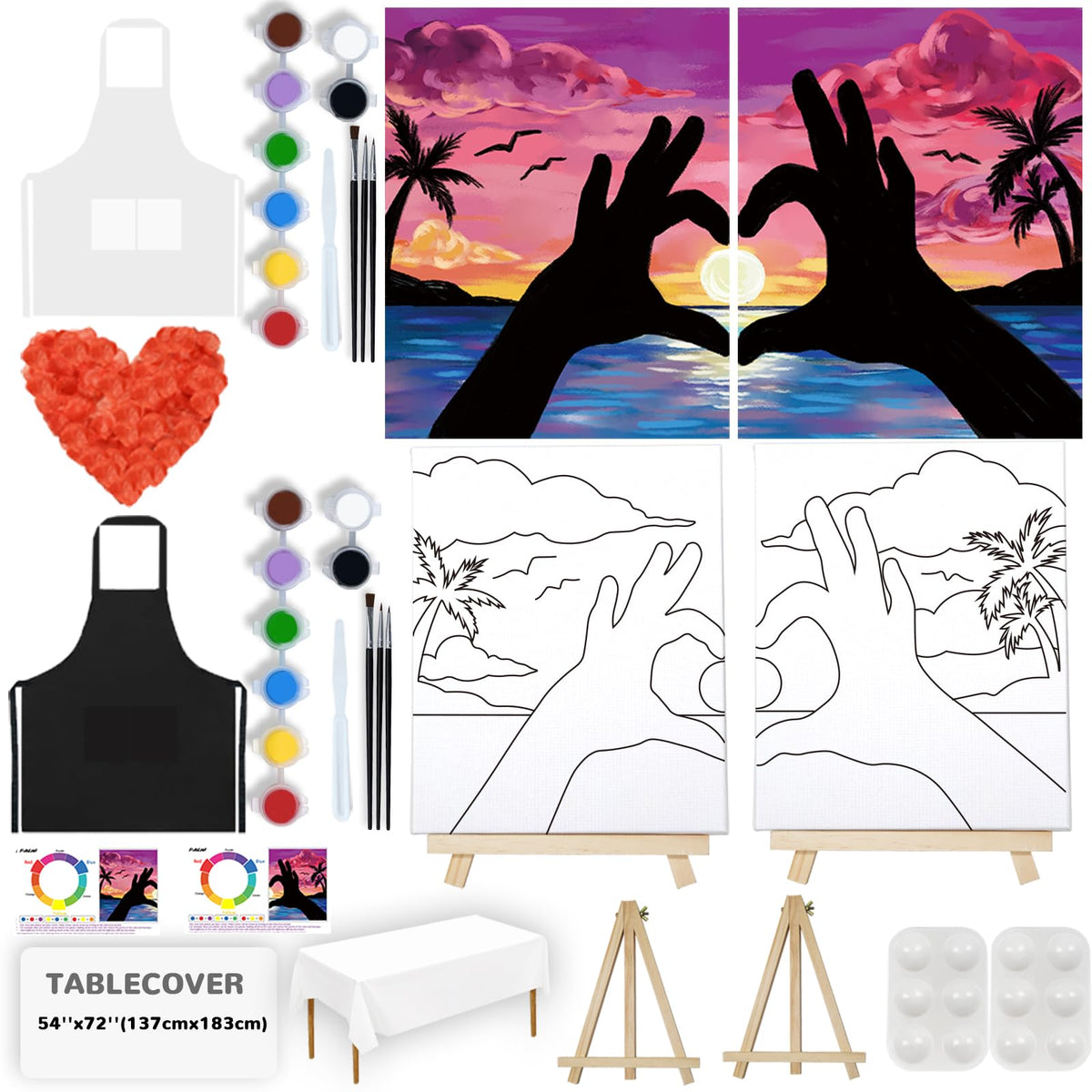 PAILIM sip and paint kit packaging for easy at‑home creativity and date night