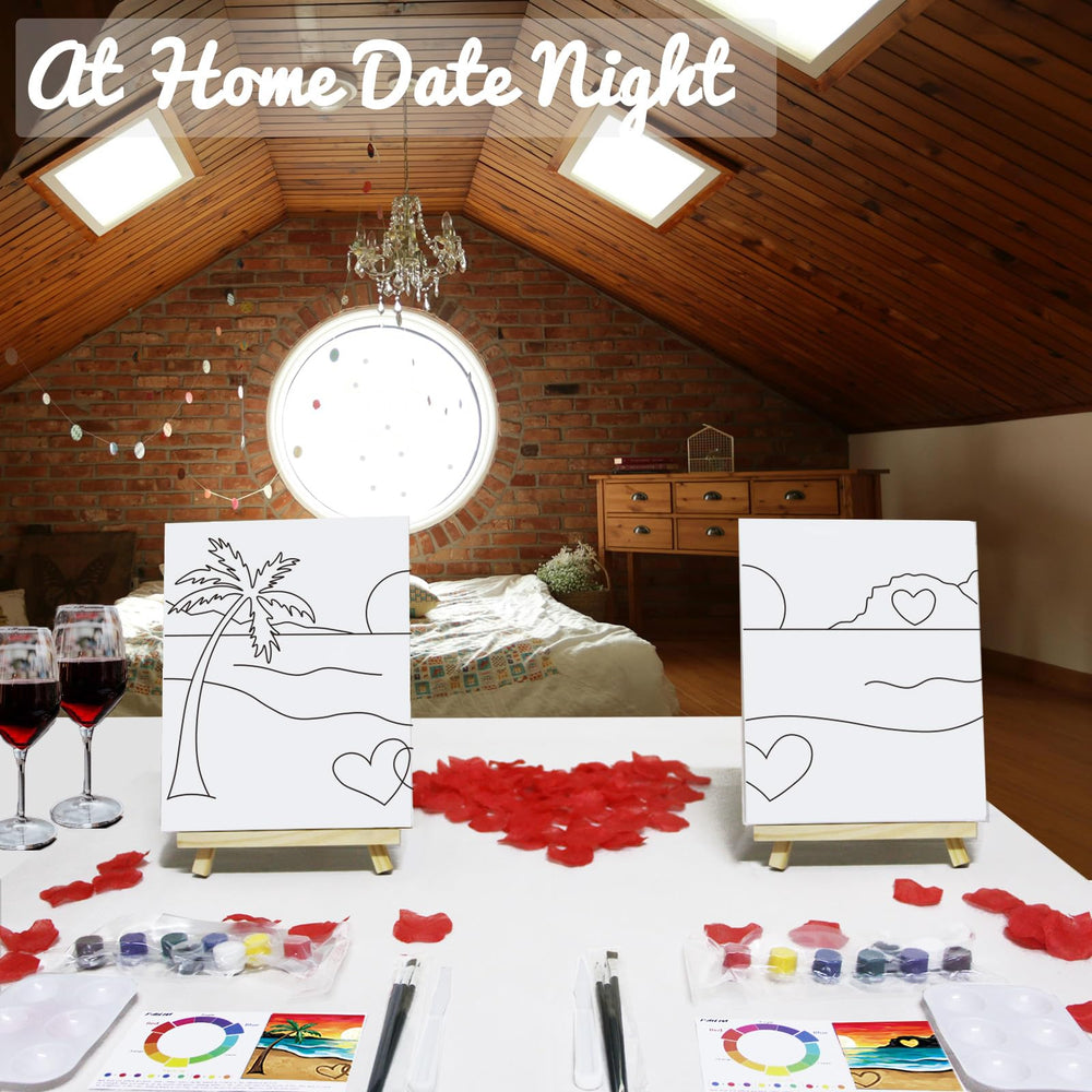 PAILIM Valentine’s sip-and-paint setup to spark a romantic evening indoors.