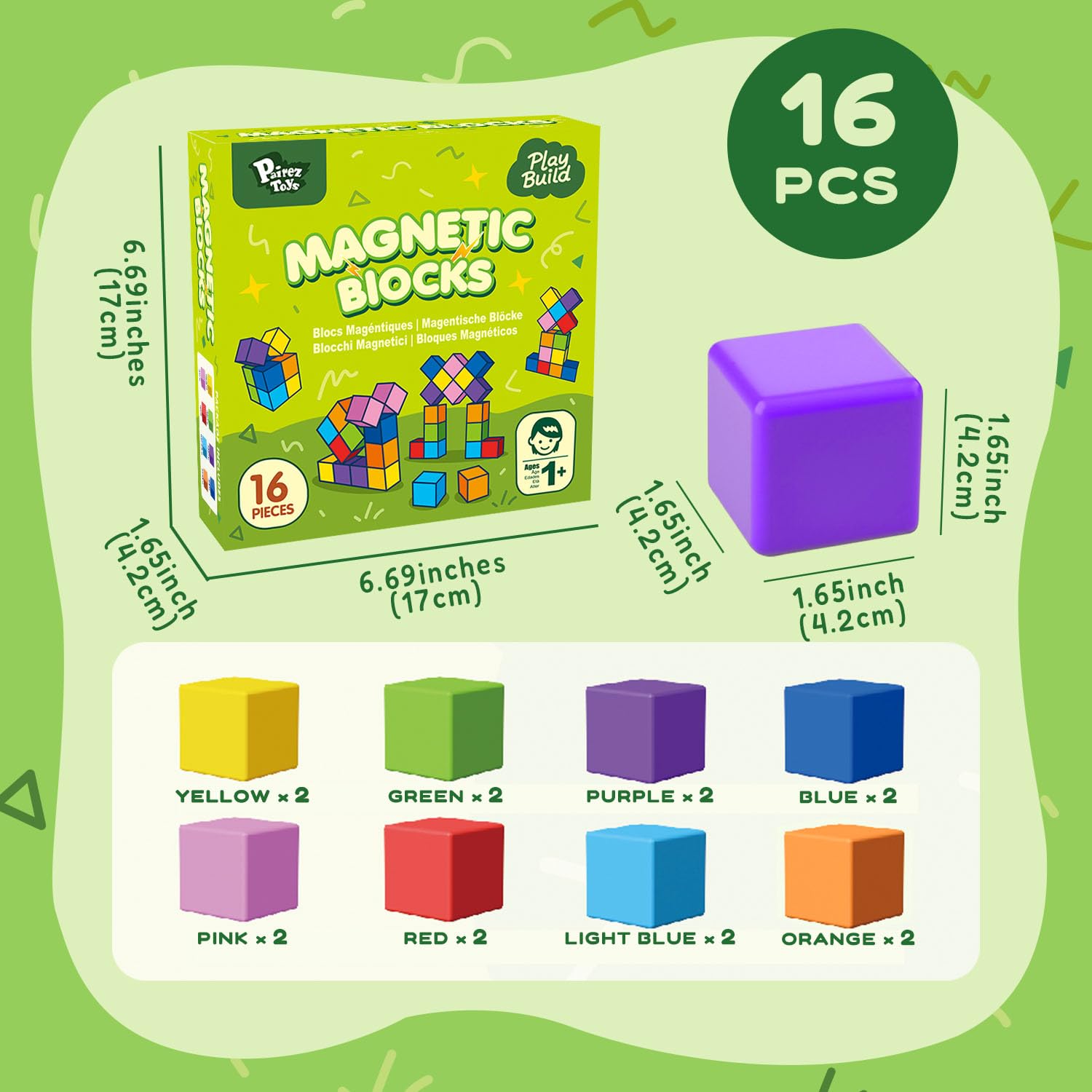 Pairez Toys magnetic blocks encourage group play and family bonding.