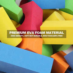 Pairez Toys wall-stick foam blocks support versatile bath and wall play