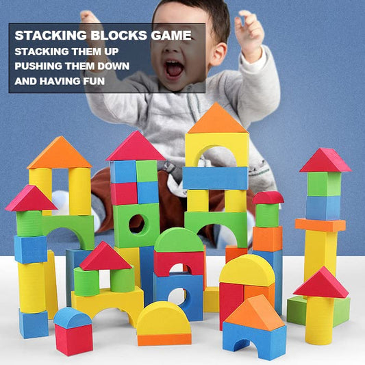 Pairez Toys foam blocks floating during bath time for water-friendly play.