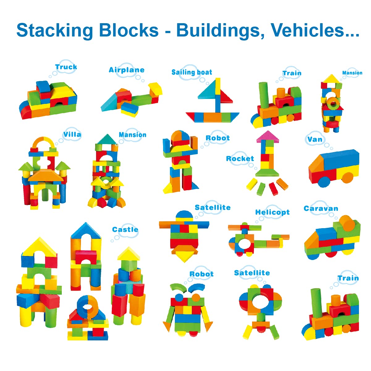 Pairez Toys foam blocks used as a puzzle to challenge young minds.
