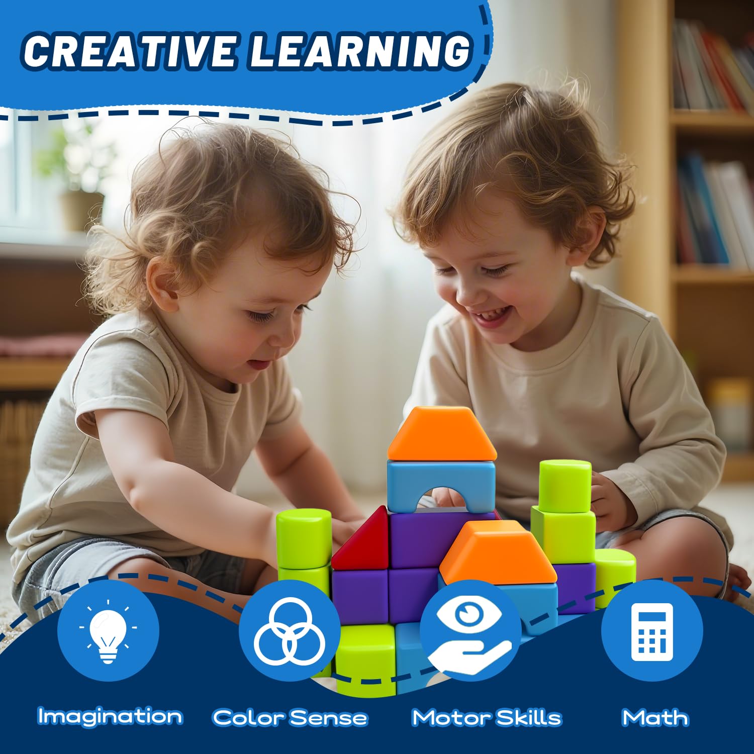 Pairez Toys magnetic blocks 3D shapes stimulate imaginative architecture and problem solving