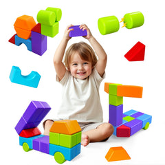 Pairez Toys magnetic blocks cubes in bright colors support early engineering and fine motor skills