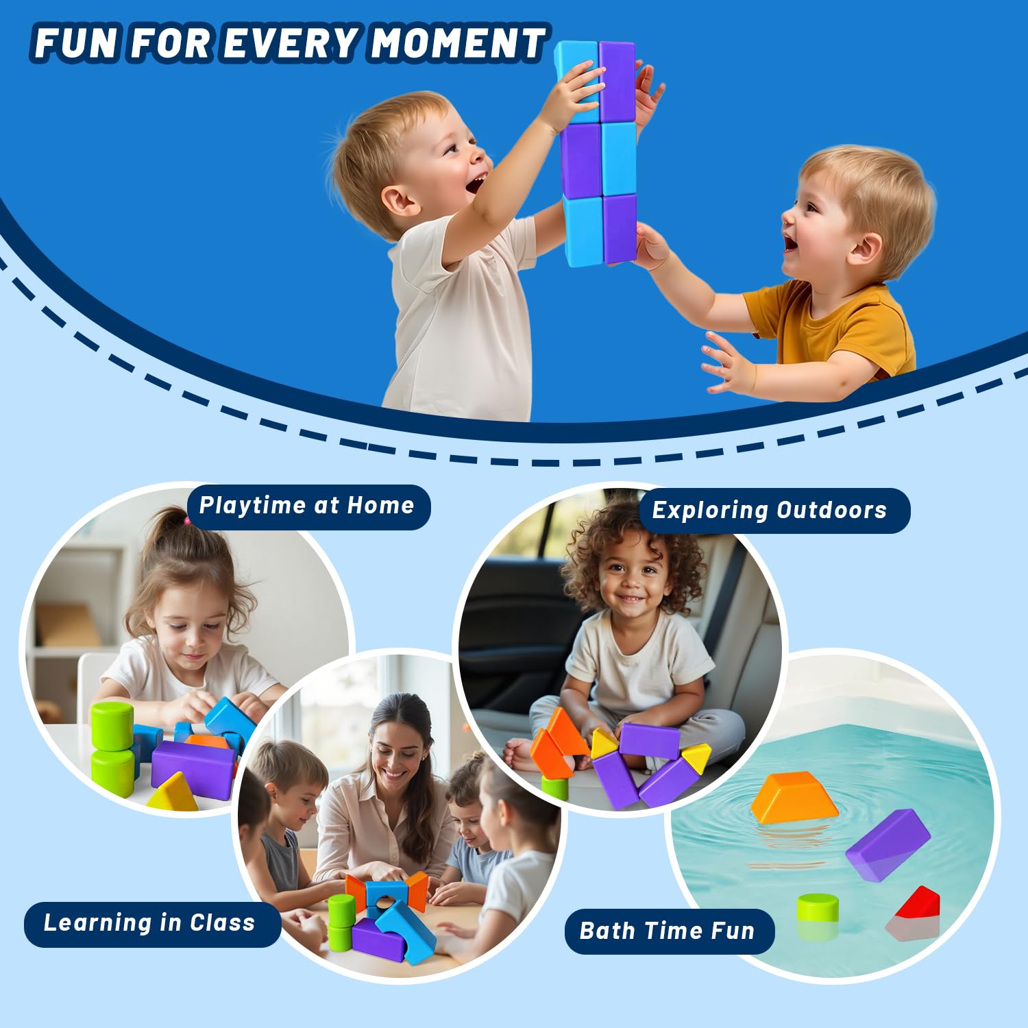 Pairez Toys durable ABS blocks withstand garden, classroom, and travel adventures
