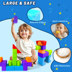 Pairez Toys magnetic blocks easy-grip pieces promote safe, confident stacking during playtime