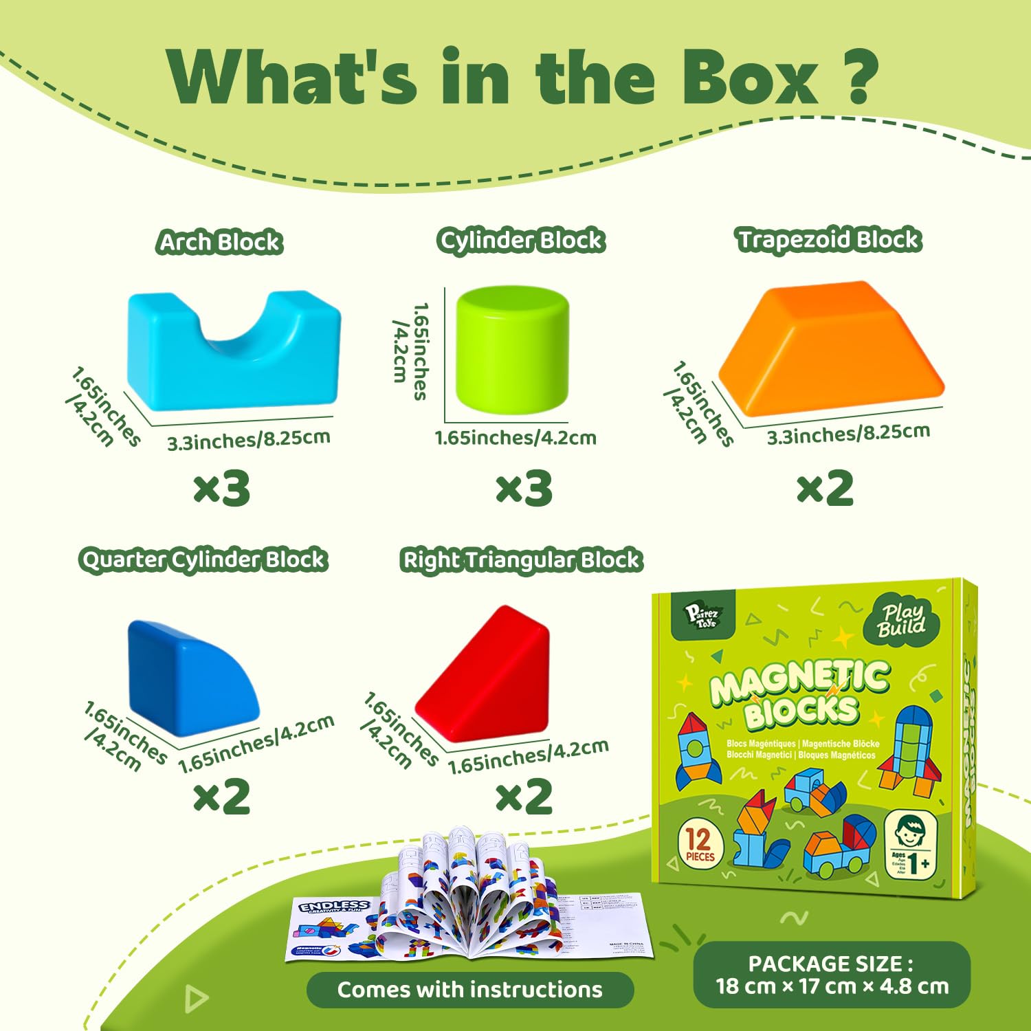 Pairez Toys magnetic blocks 3D shapes promote spatial reasoning during play.