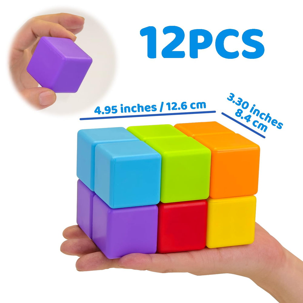 Pairez Toys magnetic blocks rounded edges reduce snag hazards during play.
