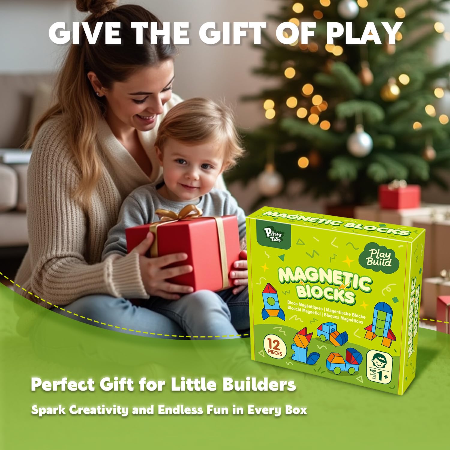Pairez Toys magnetic blocks are lightweight for travel and on-the-go fun.