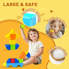 Pairez Toys blocks connected into animals and trains for creative STEM fun.