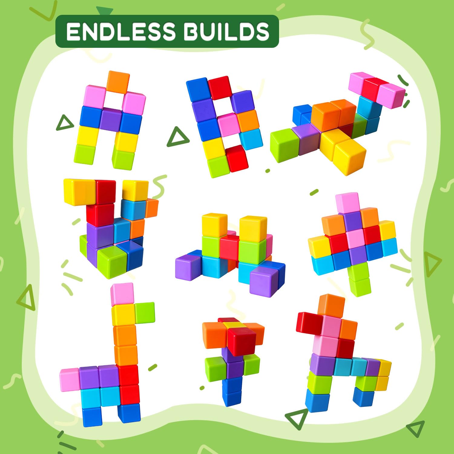 Pairez Toys Montessori-inspired blocks support sensory exploration and fine motor skills.