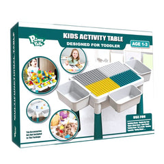 Pairez Toys small activity table marble run setup promotes problem solving.