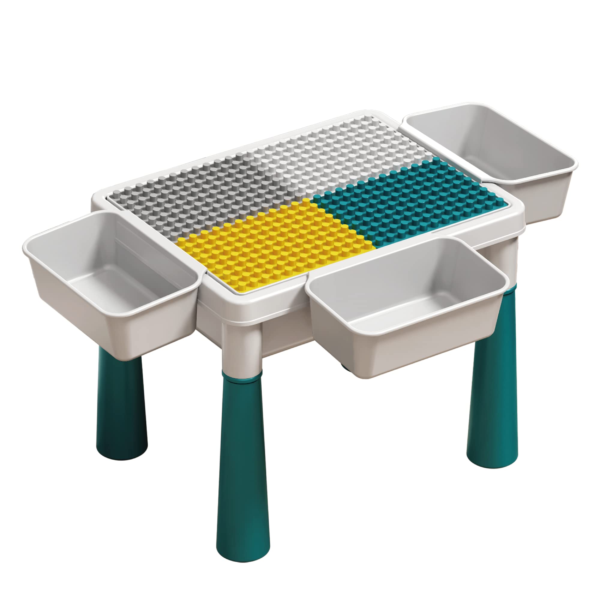 Pairez Toys small activity table reversible top flat side for versatility.