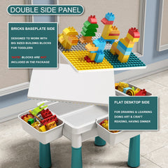 Pairez Toys small activity table sand and water area encourages tactile exploration.