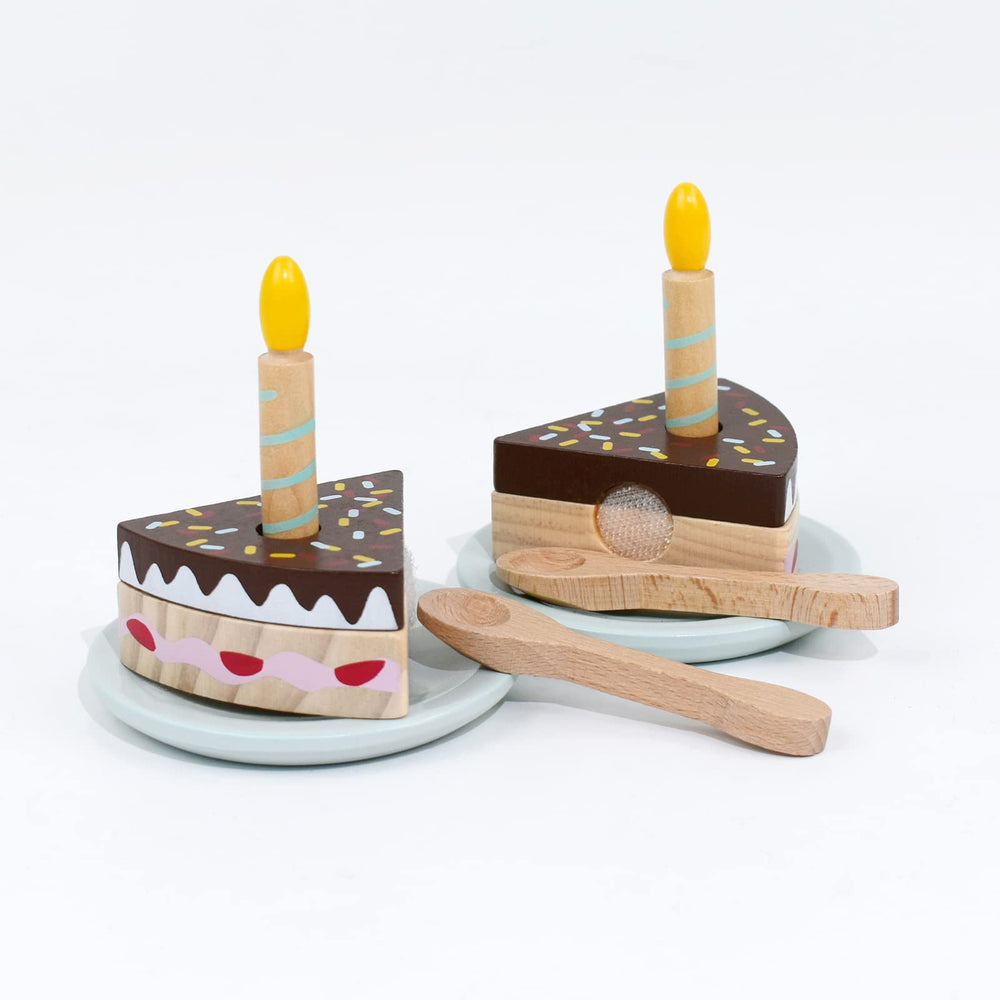 PairPear birthday cake playset candles topping add festive birthday detail