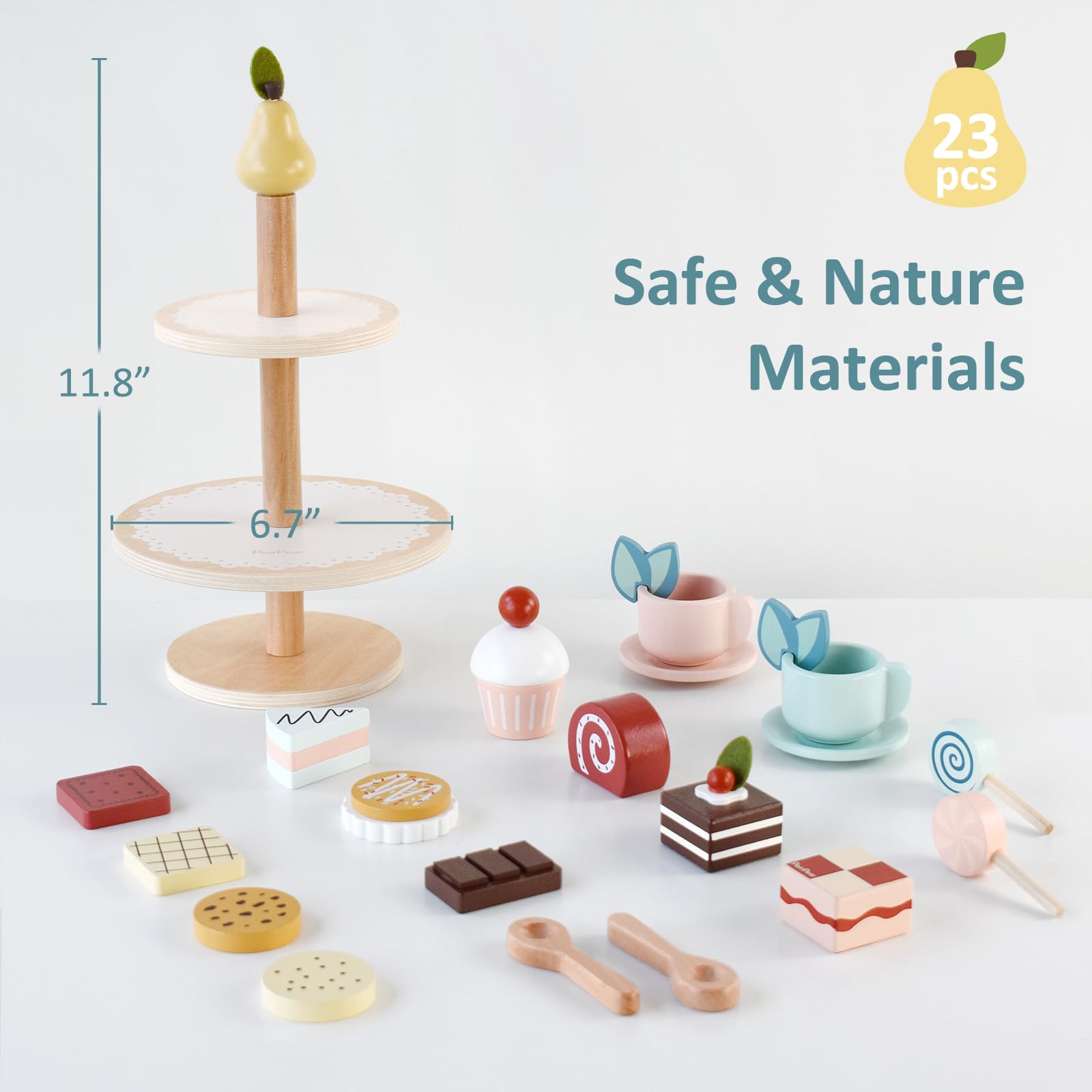 PairPear cupcakes and cookies playset inviting creativity during pretend tea time
