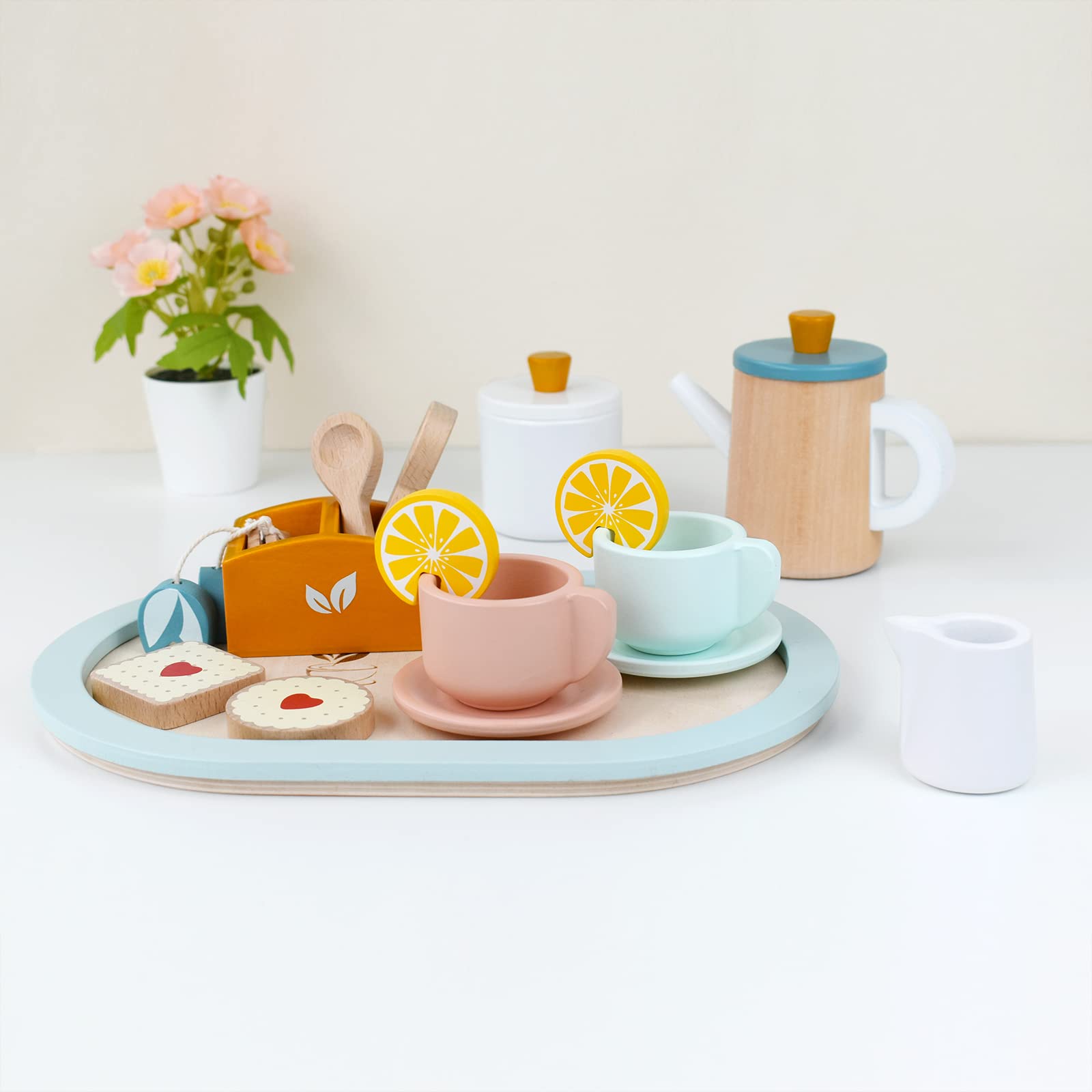 PairPear tea set teapot with lid inspires cozy, social tea moments
