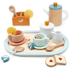 PairPear tea set tray promotes imaginative play and sharing during pretend tea