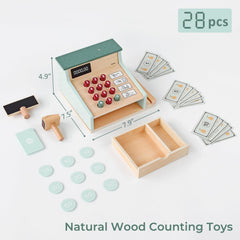PairPear wooden cash register scanner for interactive shopping